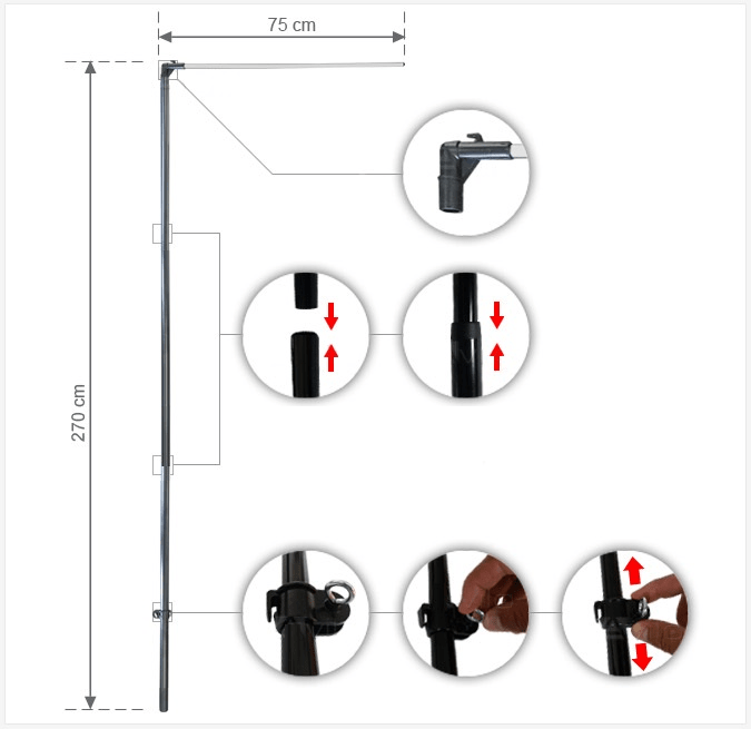 catarg steag rectangular