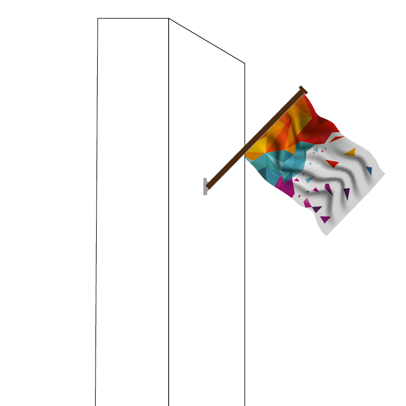 steag pentru fațadă