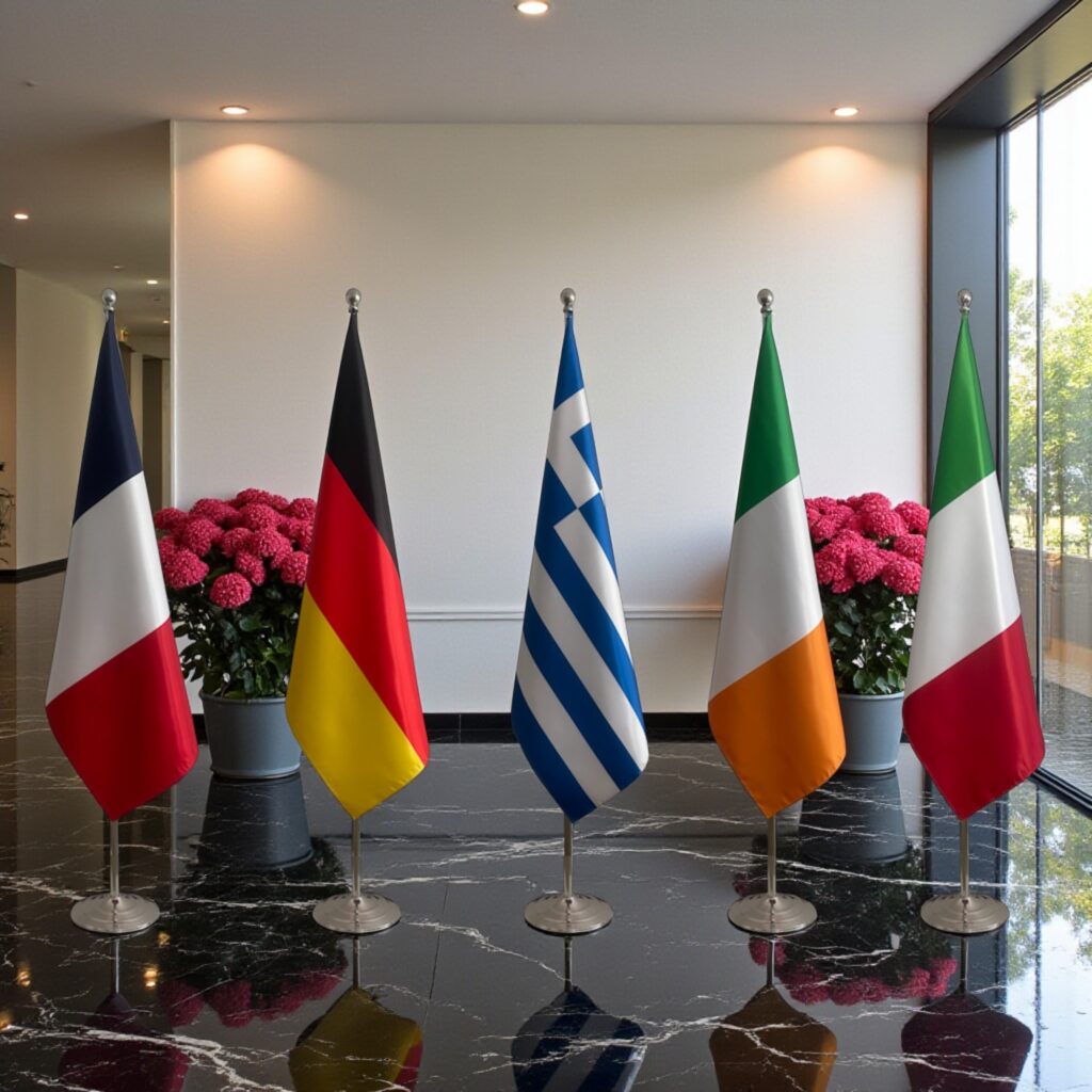 suport steag cu lance