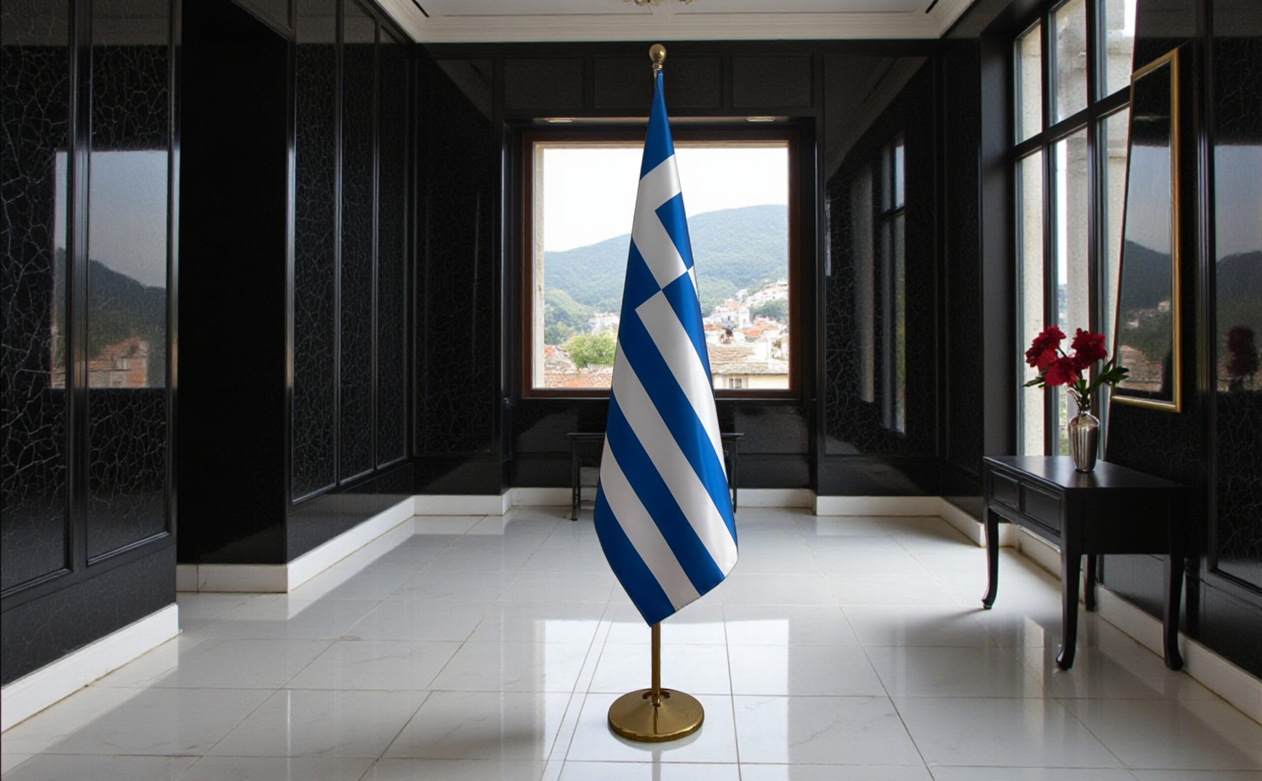 suport steag grecia